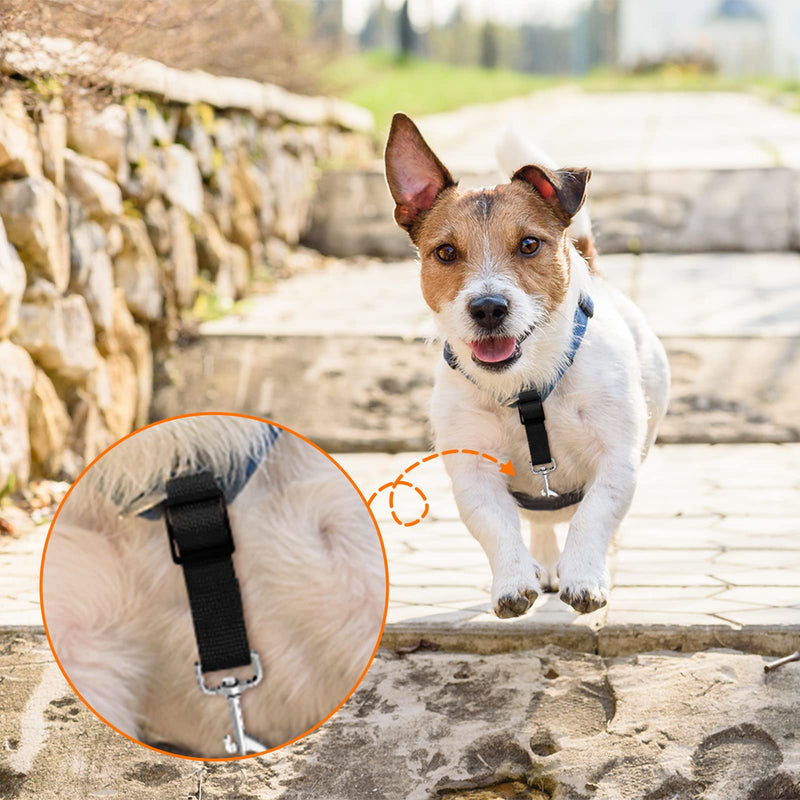 Saintrygo 8 Pieces Dog Collar Clip Prong Collar Safety Clip Adjustable Nylon Backup Harness Connector, Double Ended Backup Clasp for Dog Harness Pet(Warm Colors) Warm Colors - PawsPlanet Australia