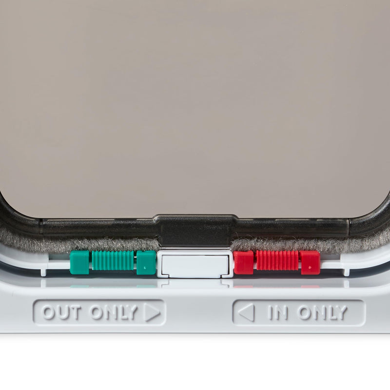Cat Mate 4-Way-Locking Cat Flap with Door Liner to 2" (235) - Secure Lockable Door for Small to Medium Sized Cats, for UPVC, Wood and Wall, White 4-Way Locking with Door Liner