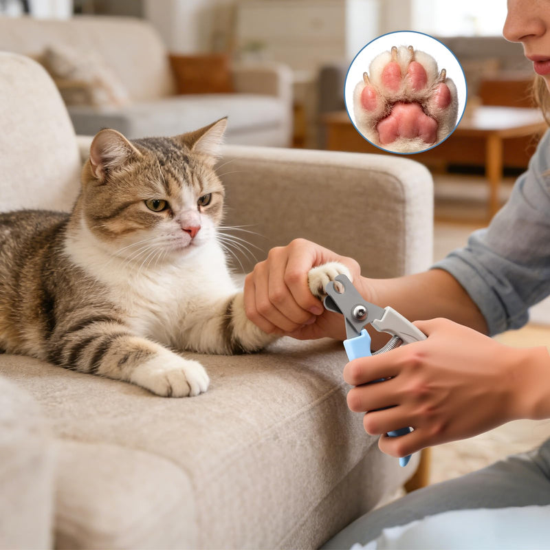 Dog and Cat Nail Clippers,Dog Nail Trimmer with Safety Guard,Prevent Excessive Nail Trimming,Free Nail File Included, Professional Grooming - PawsPlanet Australia