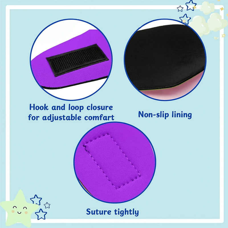 2pcs Dog Ear Covers for Swimming, Ear Protection for Dogs Bathing, Dog Bath Supplies, Ears Wrap for Dogs, Waterproof Ears Covers Swimming Cap, Adjustable Shower Cap, Puppy Swim Cap (Purple, Pink, M) Purple, Pink