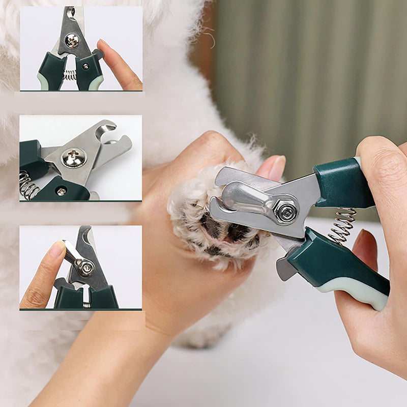 Grooming Brush Kit 8pcs for Shedding Matted Fur Self-Cleaning with Cat Dog Grooming Scissors Flea Comb Pet Grooming and Comb Bath Brush for Indoor Long-Haired Cats - PawsPlanet Australia