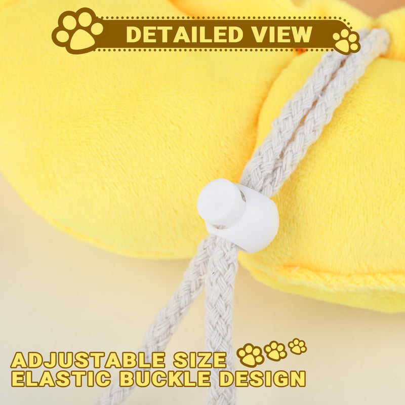 Cat Collar - Protective Collar Cat M - Soft PP Cotton - Prevents Licking and Biting After Surgery - For Recovery of Small Dogs and Cats (Sunflower)