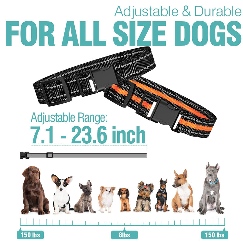FunniPets Dog Shock Collar 2 Pack - 3000ft Dog Training Collar with Remote IP67 Waterproof E Collar for Dogs Training with Shock Vibrate Beep and Light Modes for Small Medium Large Breeds - PawsPlanet Australia