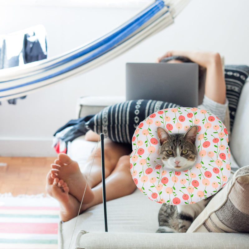 Kichvoe neck brace for wound healing after surgery, made of fabric for cats with comfortable protection and pet gatherings