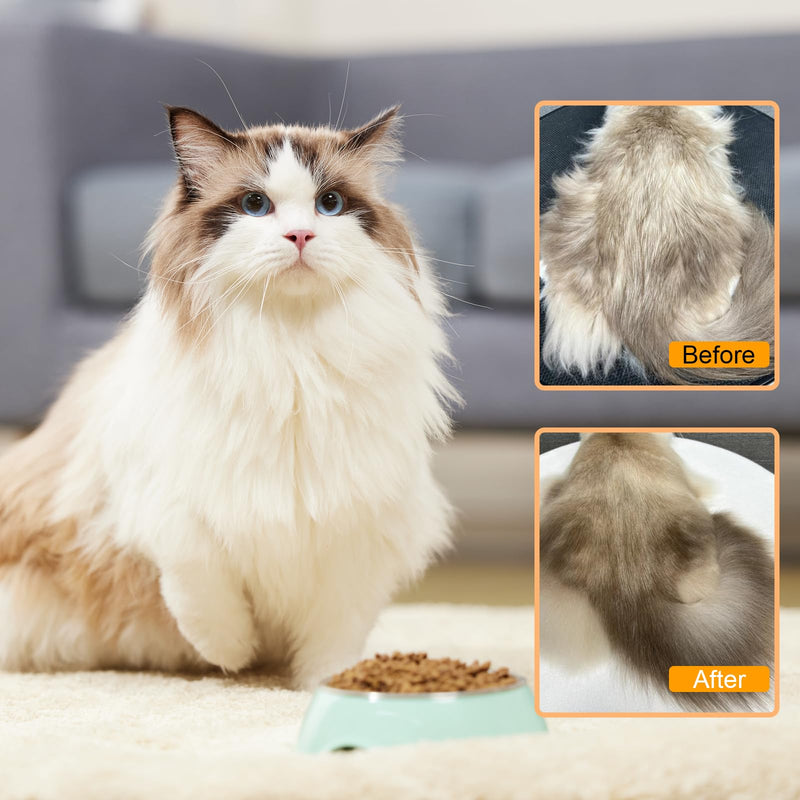 4 in 1 Cat Steam Brush for Shedding，Rechargeable Steam Pet Brush With Rotating Handle for Massaging, Self-Cleaning, and Pet Hair Removal for Long and Short Hair of Cat and Dog （Beige） - PawsPlanet Australia