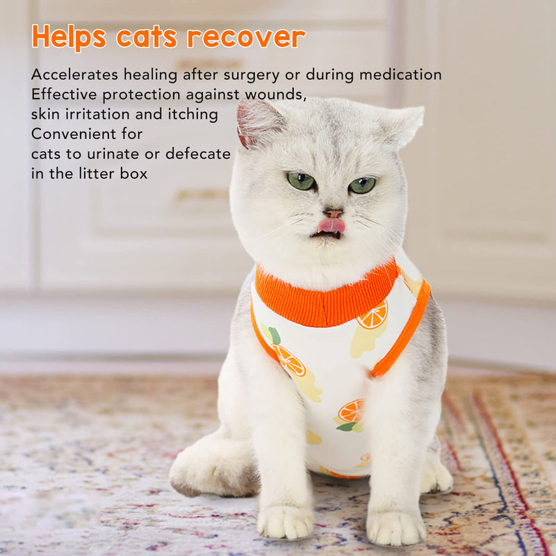 Tnfeeon Recovery Suit for Cats, Cotton Material, Anti-Lick, Post-Surgery Wound Protection for Cats, XL Size for Cats and Kittens (XL)