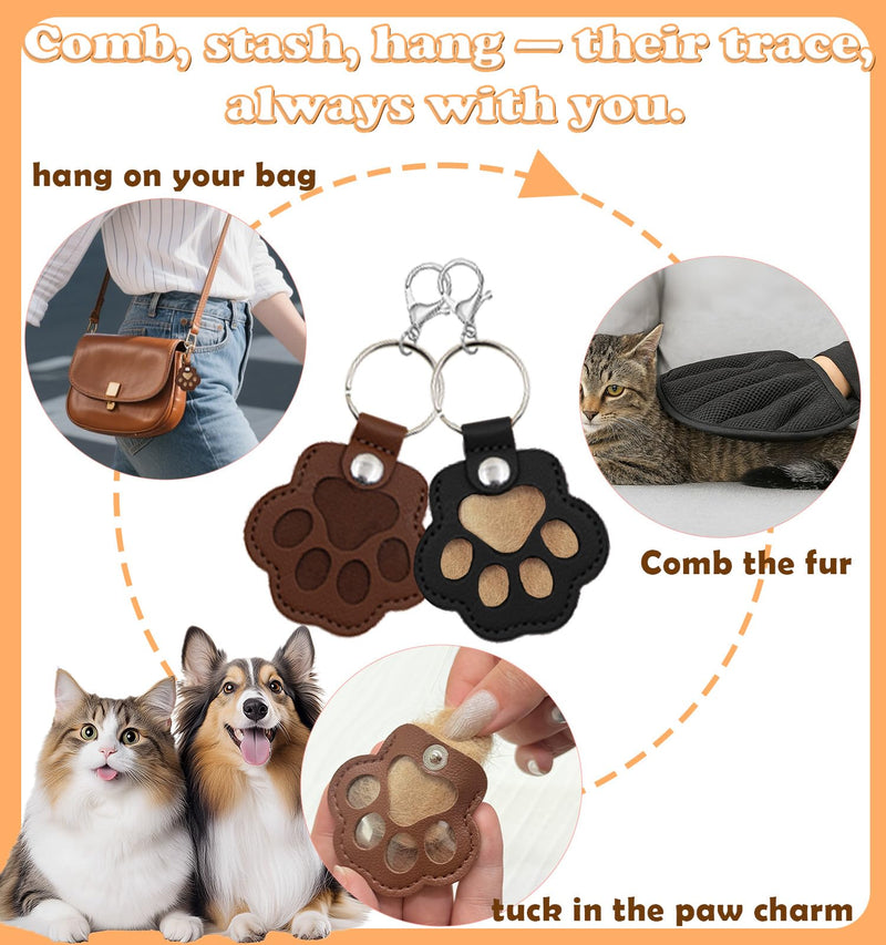 Pet Hair Removal Glove for Cats & Dogs Grooming, Pet Hair Removal Tool Brush Kit Reusable Lint Remover for Carpet Furniture Car Clothes 1 Set - PawsPlanet Australia