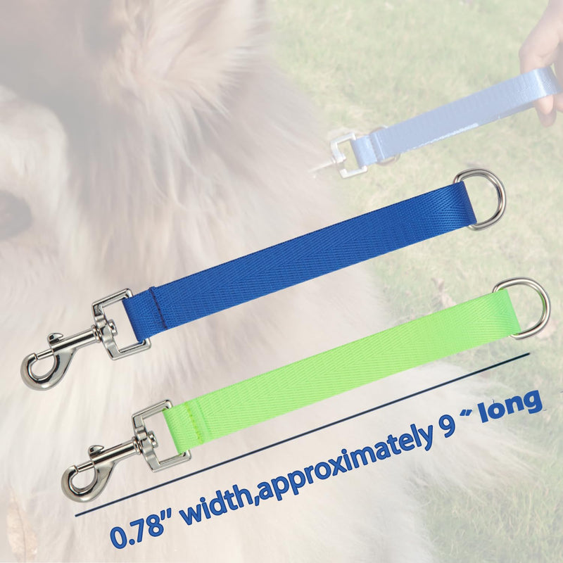 Traffic Dog Leash Dogs Training Leash Pet Traffic Grab Handle Training Tab Pets Leash Short Dog Leashes Dogs Training Lead Leashes (Green & Blue) green & blue - PawsPlanet Australia