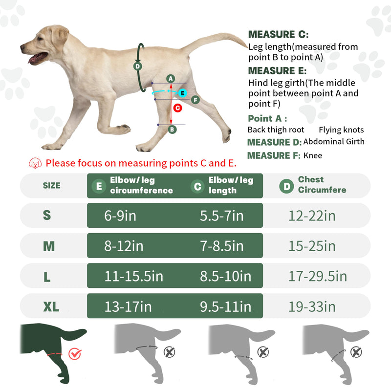 Dog Knee Brace for Torn Acl Hind Leg with Metal Stabilizer- Keeps The Joint Warm and Stable, Adjustable Dog Hind Leg Brace for Small to Large Dog,Size S. Size S