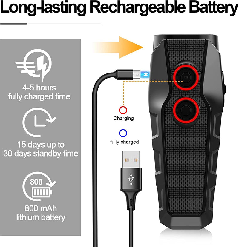 Dog Bark Deterrent Devices & Anti Barking Device for Dogs Indoor Outdoor Barking Control Devices with Led Lights Ultrasonic Bark Stopper Behavior Training Long-Lasting Rechargeable Battery - PawsPlanet Australia