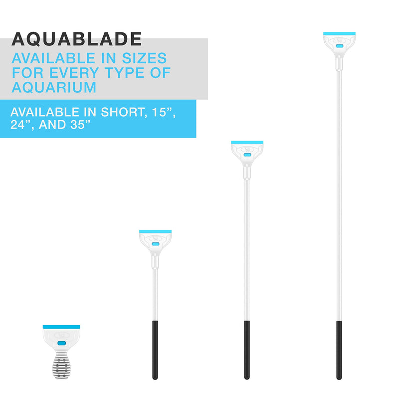 Continuum Aquatics AquaBlade P - Acrylic Safe Aquarium Scraper w/ Plastic Blade, Long, 24-inches - PawsPlanet Australia