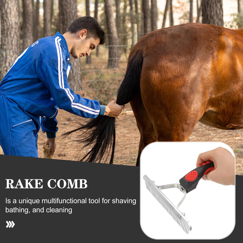 Didiseaon Cleaning Brush Horse Sweat Scraper Horses Livestock Shedding Comb Dog Brush for Shedding Horse Grooming Tool Horse Currycomb Potty Chair Cattle Tools Metal Brush Pet Rubber Child - PawsPlanet Australia