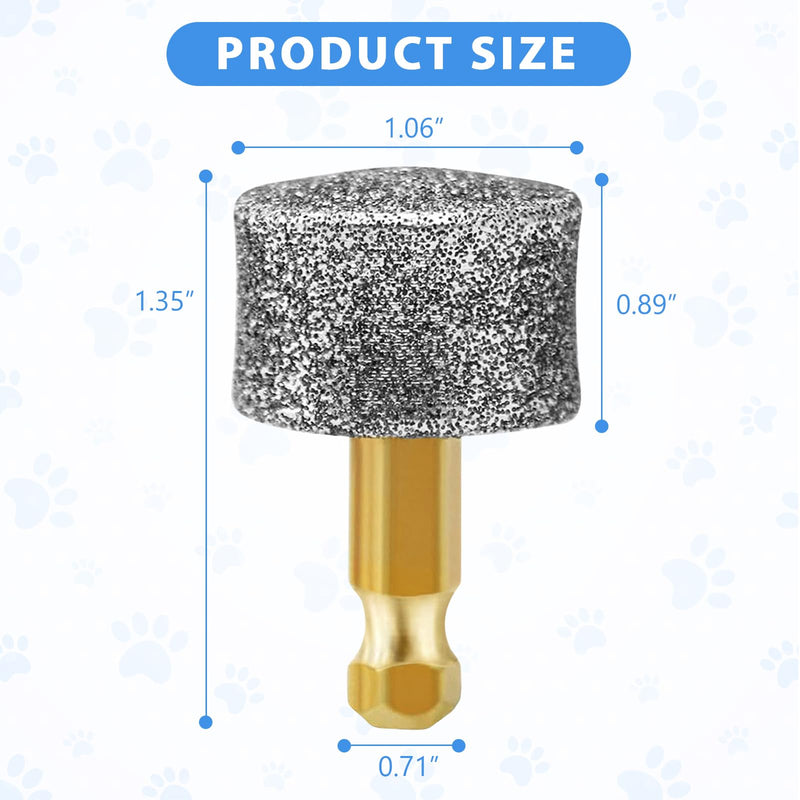 Dog Nail Grinder Wheels Heads Bits, Diamond Grinding Heads for Casfuy, LOPSIC, YABIFE, Primens, LuckyTail, boomki, Petsaunter and IREDOON -(Premium 6 Packs) - PawsPlanet Australia