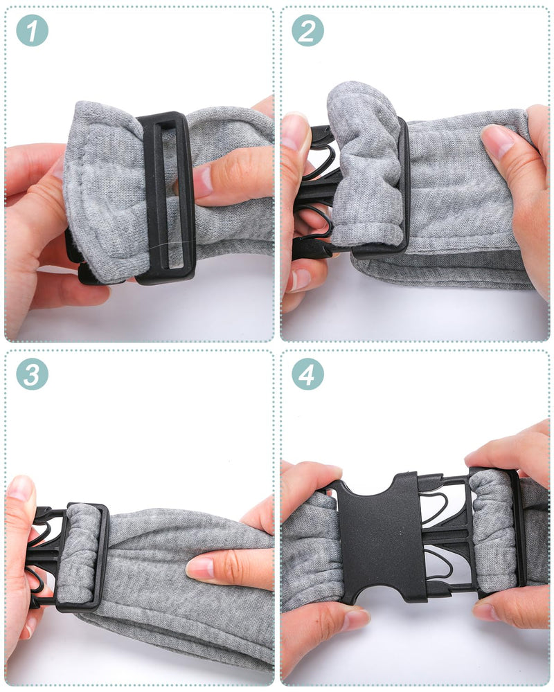Dog Carrier Sling for Small Dogs and Cats(0 to 12 lbs), Puppy Sling Carrier with Adjustable Strap, Travel Safety Harness, Hands-Free Pet Carring Holder Travel Bag for Outdoor, Gray - PawsPlanet Australia