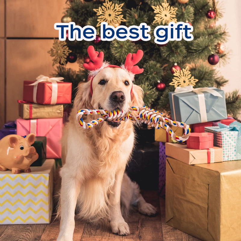 Aggressive Chew Rope Toys, Durable Dog Chew Toys,Chewy Rope Toys for Medium Large Dogs, Tooth Cleaning Chewy Toys, Boring Dog Drag Toys and Tooth Grinding Dogs - PawsPlanet Australia
