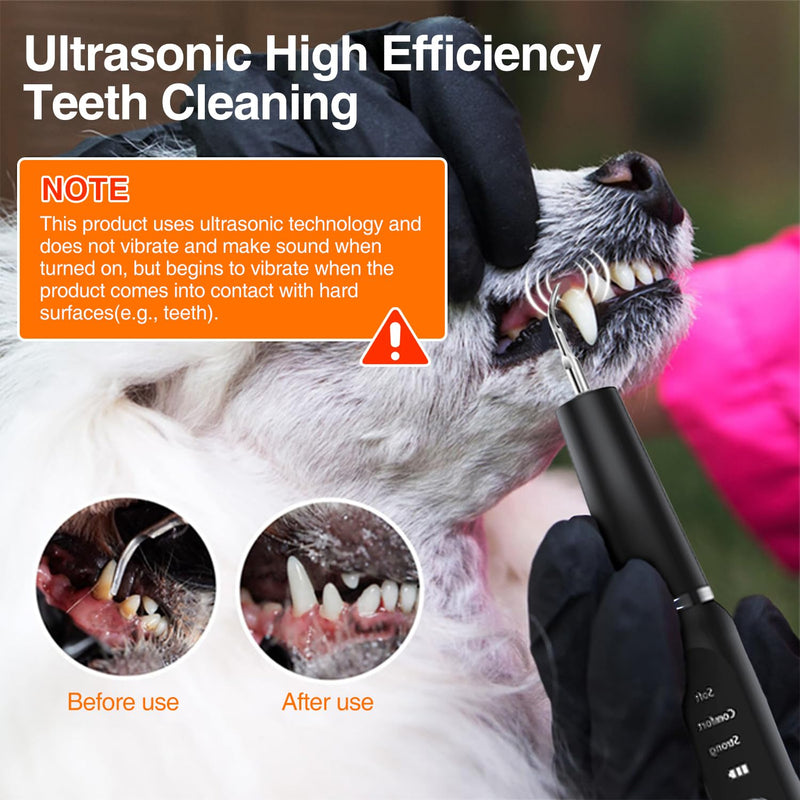 TroisAmis Dog Ultrasonic Plaque Remover for Teeth, Tooth Scaler for Dogs, Dog Teeth Cleaning Kit - Teeth Cleaner with LED Light，Canident Dog Tartar Remover, Electronic Dog Toothbrush, Protect Gums