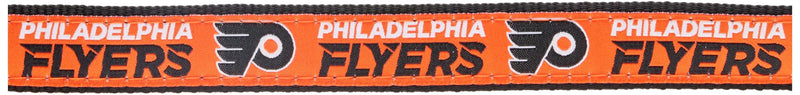 NHL PET Collar PHILDELPHIA FLYERS Dog Collar, Size Large HOCKEY Team Collar for Dogs & Cats. A Shiny & Colorful Dog & Cat Collar Licensed by The NHL - PawsPlanet Australia