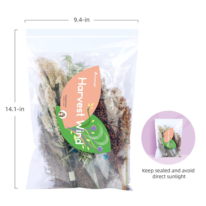Niteangel Natural Flower & Herb Hamster Bedding Mate - Habitat Decor for Hamsters Gerbils Mice Lemming Degus or other Small Pets (Harvest Wind - Natural Poem Version) Harvest Wind - Natural Poem Version - PawsPlanet Australia