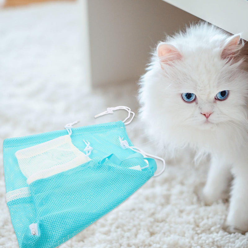 UKCOCO Cat Wash Bag made of scratch-resistant polyester. Safe and non-slip shower bag for cats to calm and care during examinations.