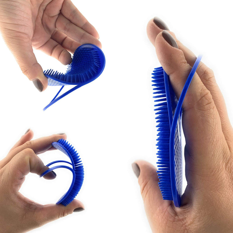 G.B.S Scalp Massager Hair Comb, Blue, Pack of 2 - PawsPlanet Australia