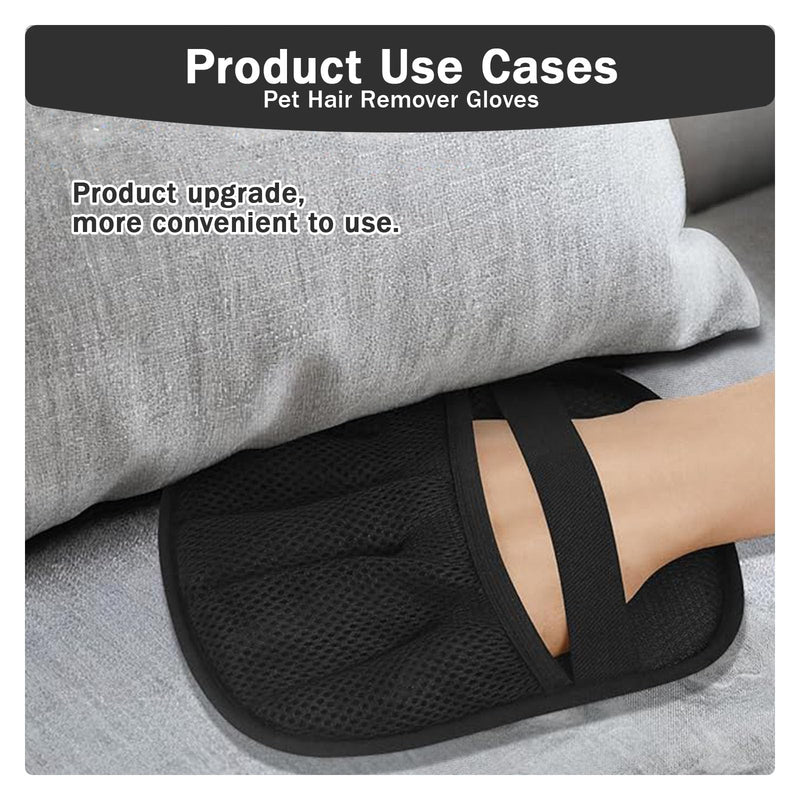 3PCS Five - Finger Electrostatic Pet Hair Removal Gloves, Upgraded Reusable Animal Fur Remover for Couch, Furniture, Carpet, Curtain, Laundry, Car Seat, Ideal for Cat & Dog Grooming - PawsPlanet Australia