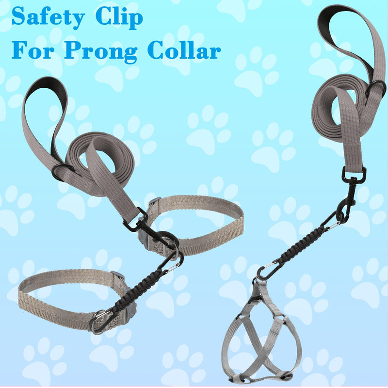 Dog Leash Safety Clip, Backup Safety Strap for Prong Collar, Dog Harness Connector, Training for Running, Walking and Hiking - PawsPlanet Australia