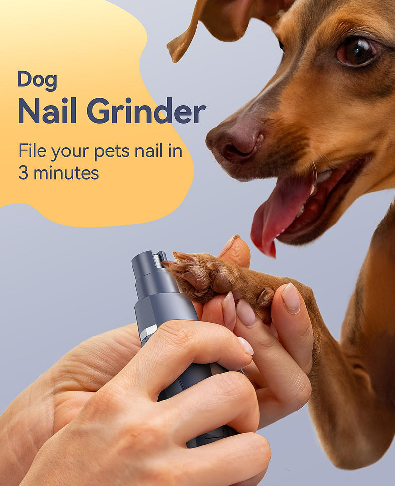 oneisall Small Dog Clippers Grooming Kit, 4 in 1 Quiet Cordless Dog Paw Trimmer & Nail Grinders,IPX7 Waterproof Dog Trimmers for Small Dogs