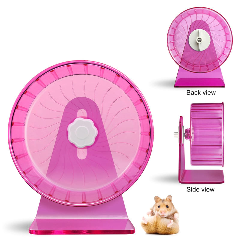 Hamster Wheel,Silent Wheel,Super Silent Hamster Exercise Wheels,Silent Hamster Wheel,Adjustable Stand Hamsters Exercise Wheels,Quiet Rat Wheel (Φ 5.5 inch, Pink) Φ 5.5 inch - PawsPlanet Australia