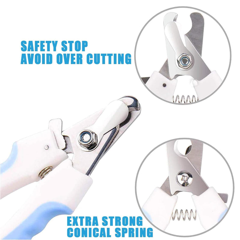 Dog Nails Trimmers and Clippers with Safety Guard & Nail File, Safety Sensor Dog Claw Clipper for Large, Medium, Small Dogs, Cats and Pupplies. Pet Toenail Clipper, Dog Grooming Tool - PawsPlanet Australia