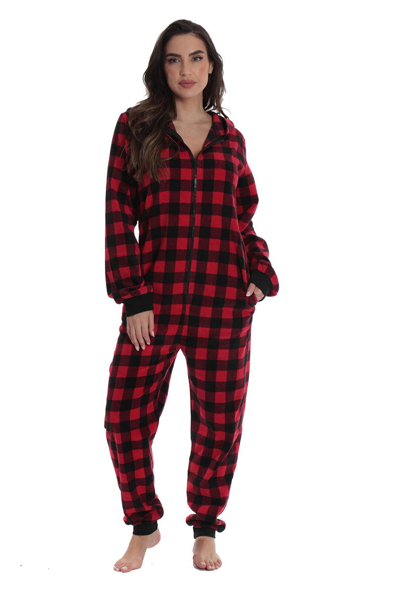 #followme Matching Adult Onesie for Family, Couples, Dog and Owner Buffalo Plaid Medium - PawsPlanet Australia