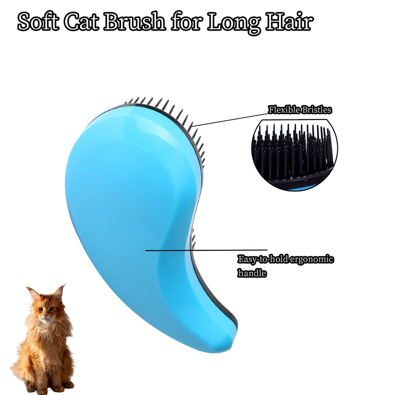 Cat Brush for Shedding - Perfect Cat Grooming Brush for Long-Haired Cats | Deshedding & Hair Remover Brush for Indoor Cats | Pet Brush for Cats - PawsPlanet Australia