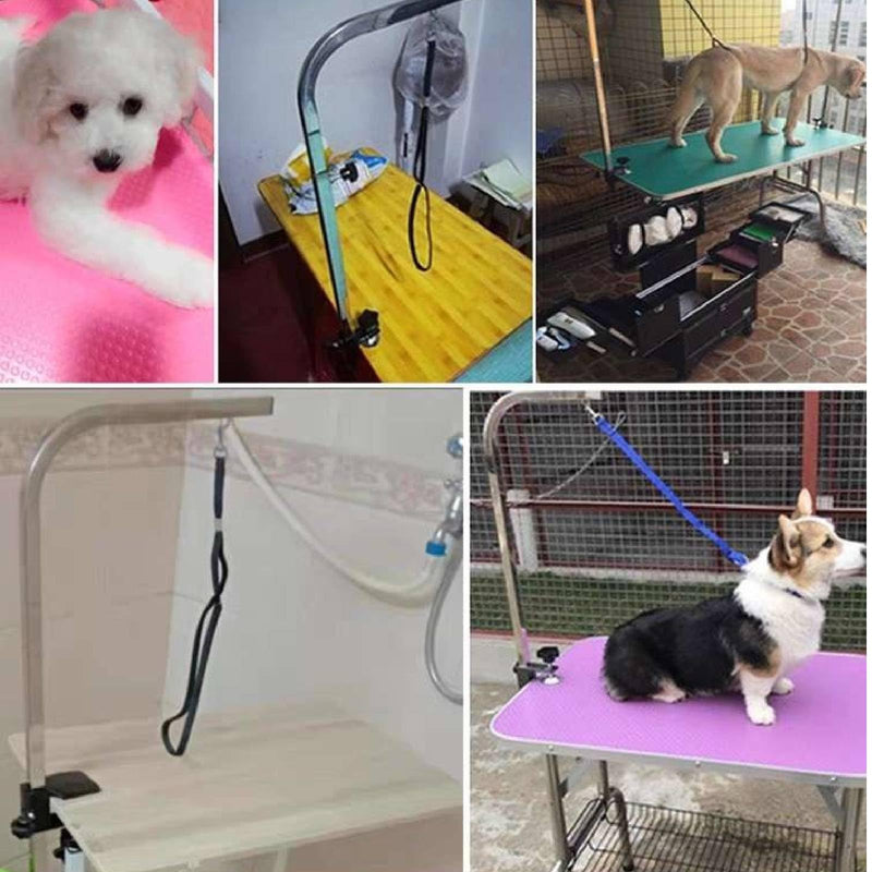 Pet Grooming Table Arm Clamp Clip Holder, Solid Aluminum Dog Cat Grooming Table Arm H Bar Clamp Holder, Pet Hair Dryer Clamp Clip Pet Grooming Table Accessory Fixation Clip (Inner Dia.0.9 * 0.9 in) - PawsPlanet Australia