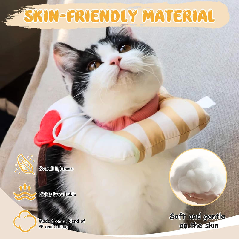 Elizabethan Soft Cat Collar, Adjustable Elizabethan Collar, Anti-Excession Protective Collars Dogs, Waterproof Cats, Donut for Pets After