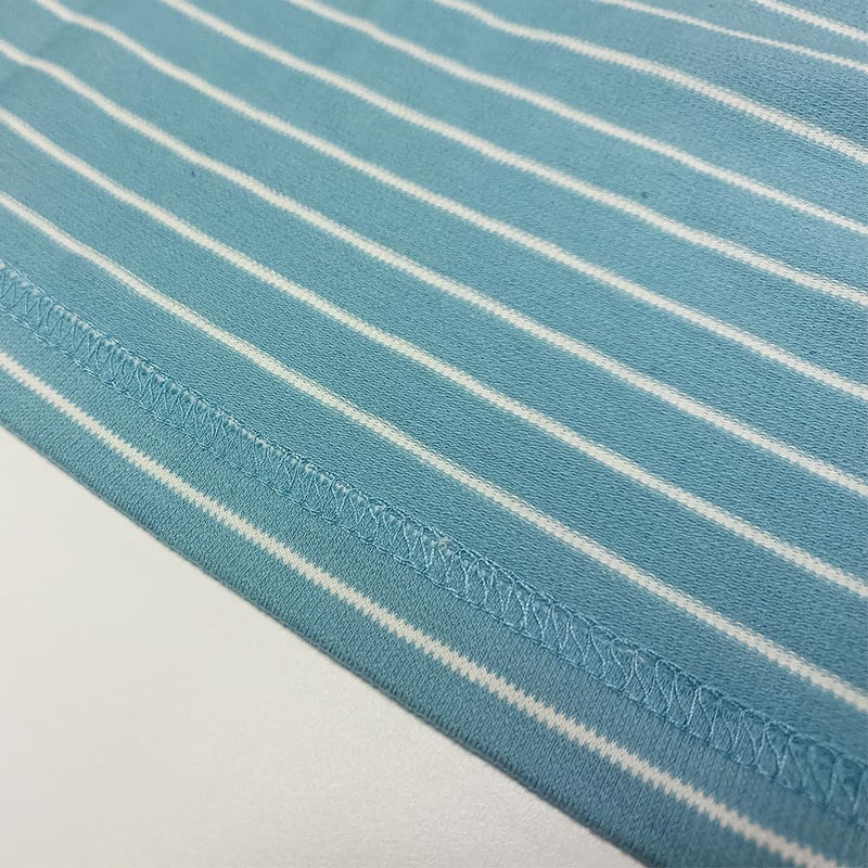 Cotton Dog Shirts for Small Dogs,Girl Boy Pet Clothes, Striped Matching Dog and Owner Outfits Separately(Blue, Owner XL) Blue Owner XL - Bust 50.8" - PawsPlanet Australia