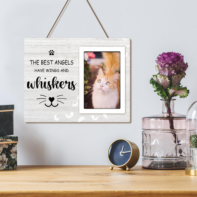 Cat Memorial Gifts for Loss of Cat, Cat Memorial Picture Frame, Cat Loss Sympathy Gift for Women, Family, Pet Memorial Gifts Cat, Loss of Cat Memroai Frame for 4x6 Photo - PawsPlanet Australia