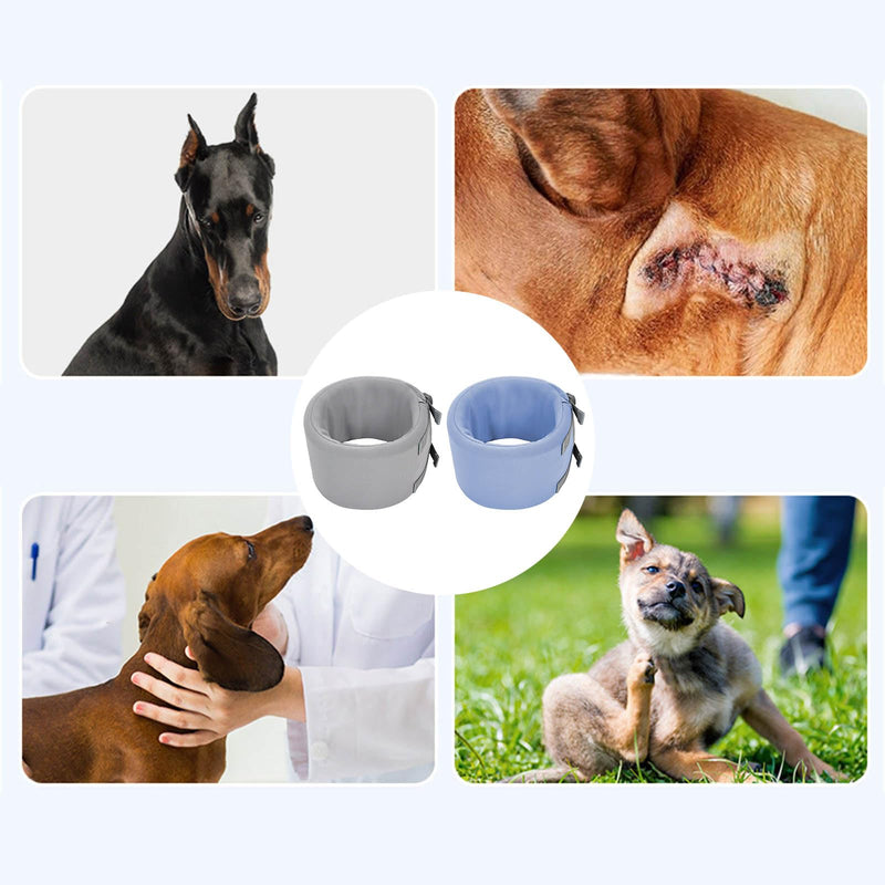 Adjustable Dog Neck Clip, Elizabethan Collar for Post Surgery, Recovery and Neck Support for Small to Large Pets, Breathable Dog Collar