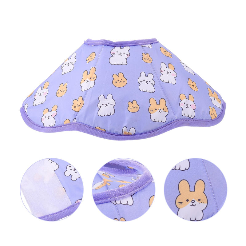 Adjustable cat recovery neck collar made of lightweight material, 32 x 36 cm, anti-lick protective collar for postoperative wound healing