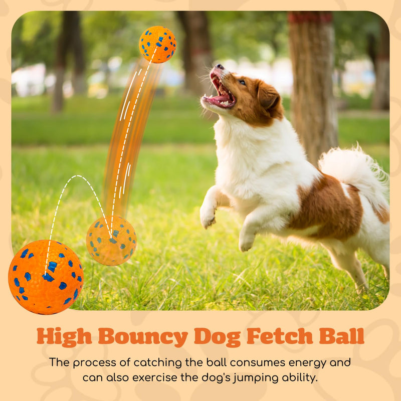 Nobleza Dog Ball Toy Training Balls, Aggressive Chewers Teething Chew Indestructible Durable Bouncy Floating Dog Tennis Balls, Interactive Dog Popcorn Ball for Large Dog Small Medium Puppy, 8 PCS 8 Balls - PawsPlanet Australia