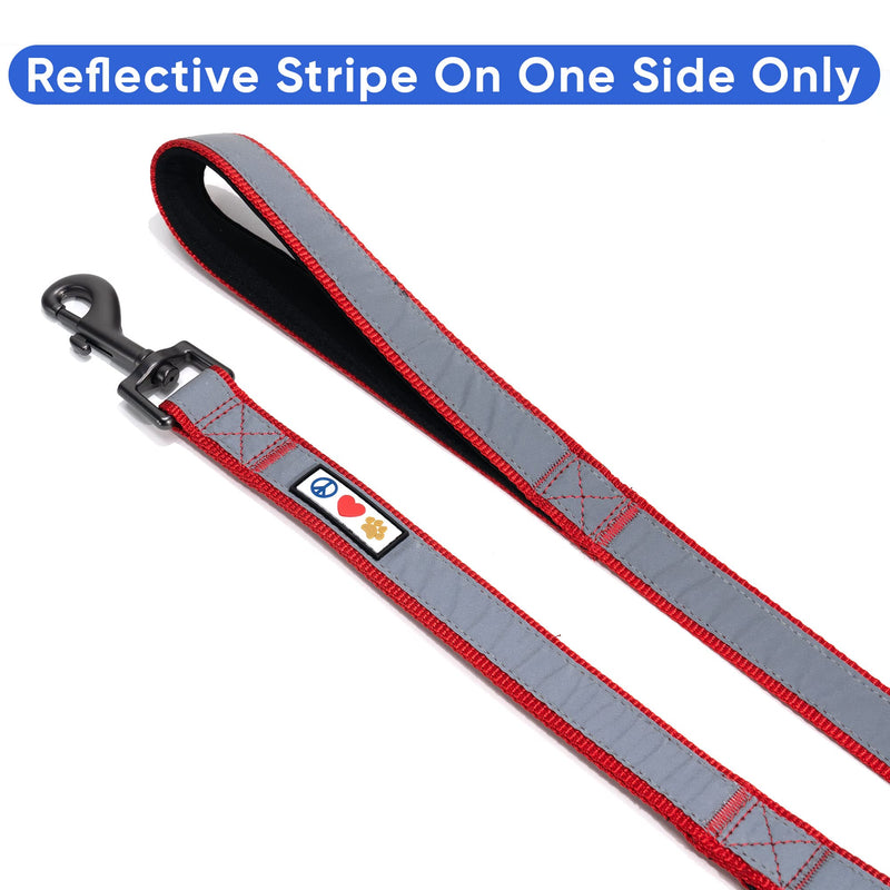 Pawtitas Double Handle Dog Leash Heavy Duty for Training No Pull Leashes Ideal for Medium and Large Dogs | Great for Walking, Running & Training Dog Leash - Medium/Large - Red Medium / Large - PawsPlanet Australia