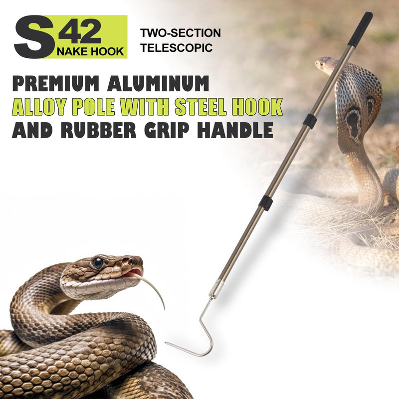 Snake Catcher Grabber Hook Handling Tool for Rattlesnake Copperhead Python Catching Control Moving Capture Remove Trapping Feeding - PawsPlanet Australia