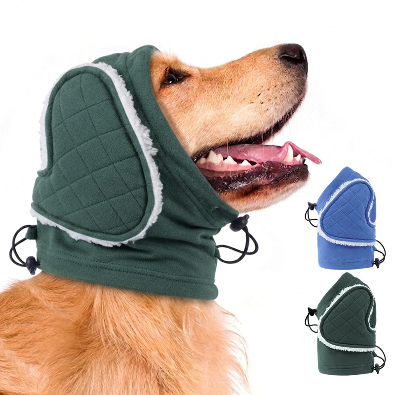 MIGOHI Soft Dog Ear Muffs Noise Protection,Ear Covers for Dogs,Dog No Shake Ear Wrap for Hematoma,Calming Hoodie Quiet Ears Head Warps for Medium Large Dogs Groom,Bath,Thunderstorms,Firework,XL,Green Green X-Large