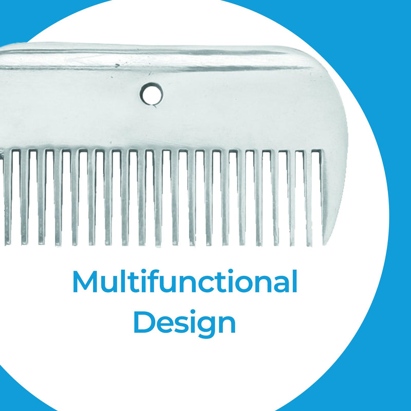 4" Mane & Tail Comb for Horses – Ergonomic Design for Gentle Detangling and Grooming – Ideal for Equine Hair Care and Maintenance (Small Gap 4") Small Gap 4" - PawsPlanet Australia