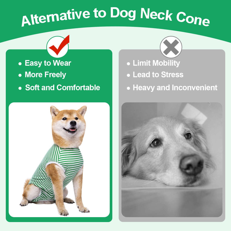 Dog Surgery Suit Female Spay Recovery Suit for Dogs, Dog Onesie Body Suits for Surgery Male Neuter, Breathable Dog Surgical Recovery Suit to Stop Licking Dog Cone Alternative for Dogs Puppy M - PawsPlanet Australia