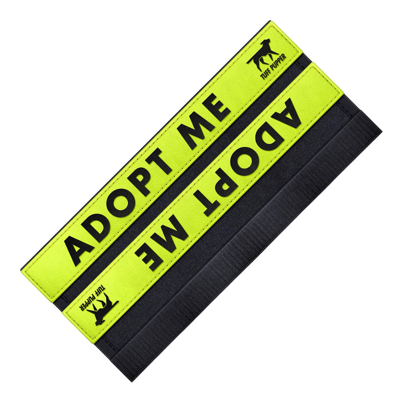 Tuff Pupper Waterproof Leash Sleeve | Fits Any Standard Size 1 Inch Wide Leash | Dual Sided Message | Durable Neoprene & Silicone | Odor & Stink Proof | Easy Secure On & Off (1 Pack, Adopt Me) Leash Sleeve - 1 Pack - PawsPlanet Australia