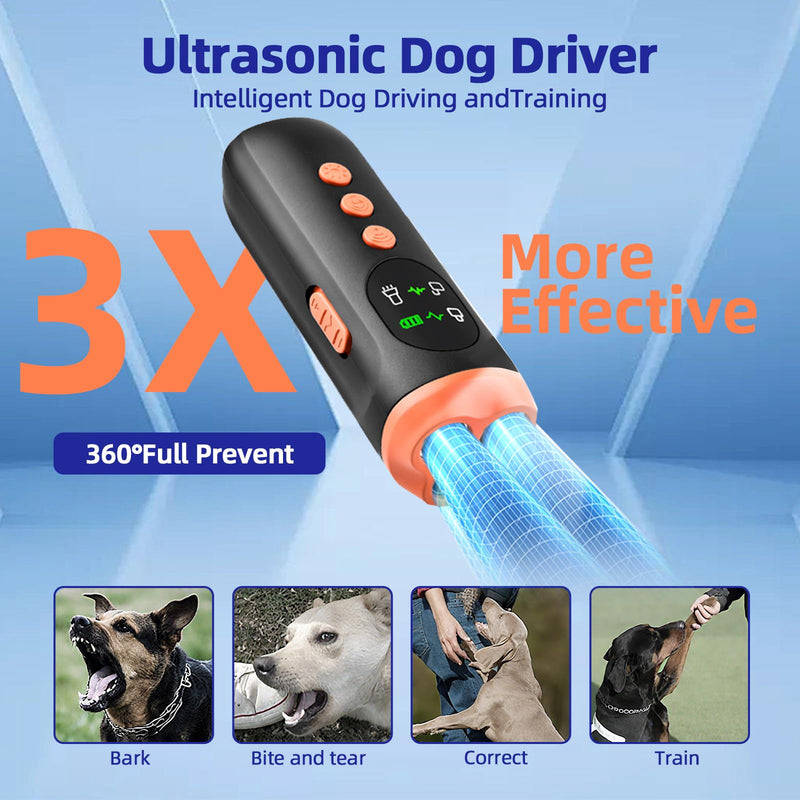 Ultrasonic Dog Bark Deterrent Device: Rechargeable Anti Barking Device for Dogs with 3 Modes - Up to 35FT Range Safe Humane Training Tool - Small Medium Large Dogs Indoor Outdoor Use - PawsPlanet Australia