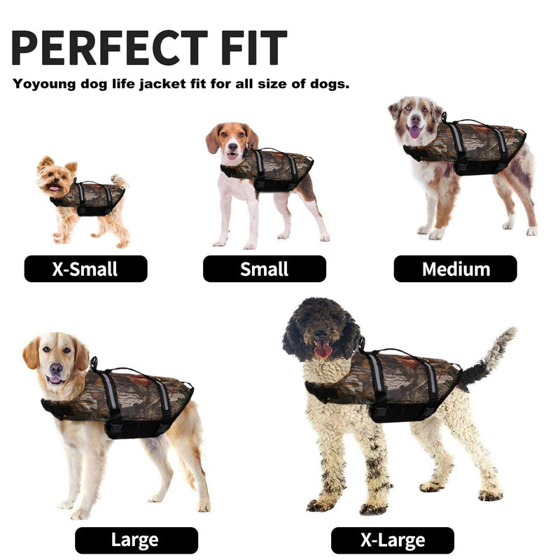 Camo Pet Life Preserver Jacket,Camouflage Dog Life Vest with Adjustable Buckles,Dog Safety Life Coat for Swimming, Boating, Hunting | (XS, S, M, L, XL) … Camo dog life jakcet - PawsPlanet Australia