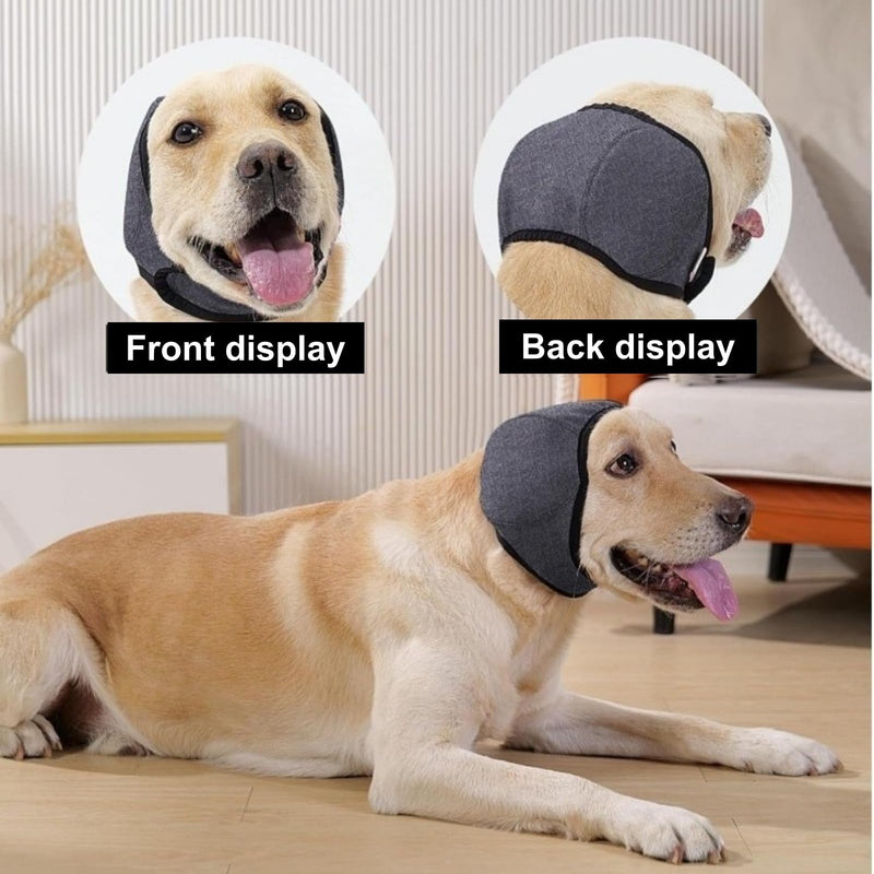 Dog Ear Defenders, Dog Calming & Anxiety Relief Ear Protectors, Waterproof Do/g E/ar Muffs for Anxiety Relief, Adjustable Noise Reducing for Do/gs, Waterproof E/ar Covers for Shower and Swimming(M)