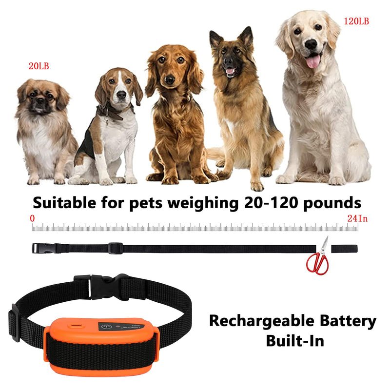 Indoor Pet Barrier for 2 Dogs, Wireless Indoor Electric Fence, Pet Gate, Keeps Areas Off Limits, 2 Dog Fence Syetem Waterproof/Rechargeable Training Collars (Orange, Indoor 2 Dog System) - PawsPlanet Australia