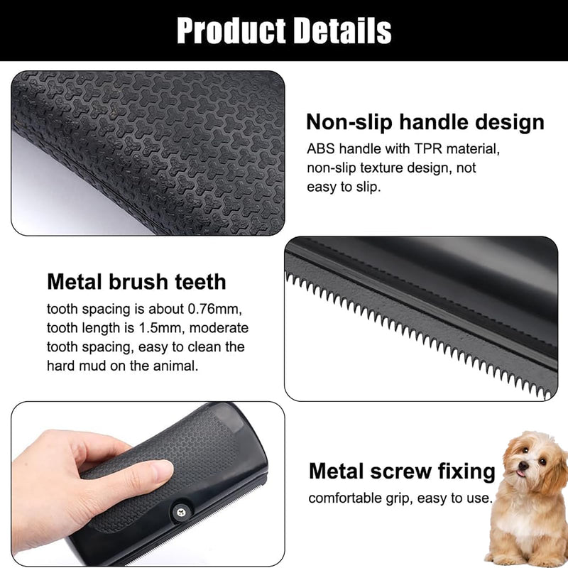 Deshedding Dog Brus,2025 New Deshedding Brush for Dogs, Cats & Horses, Pet Hair Remover Comb,Easy Hair Removal for Pets (Black) - PawsPlanet Australia