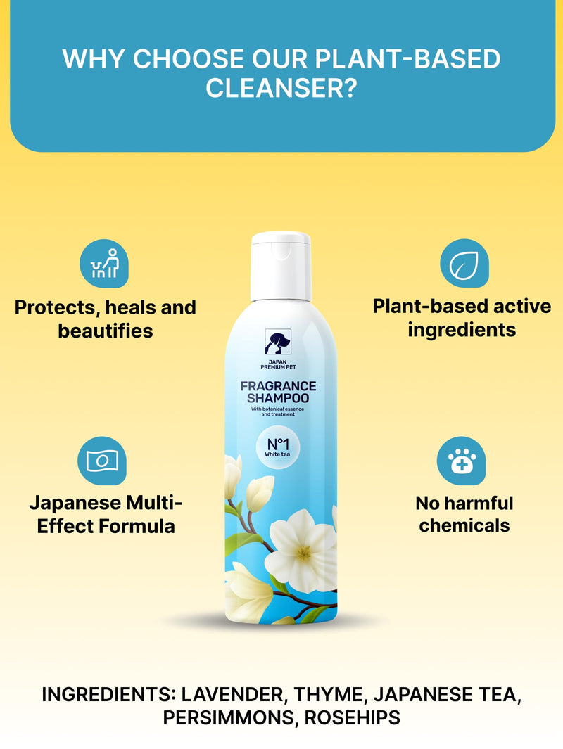 Aromatic Cat & Dog Shampoo with Floral-Fruity Aroma | Dog & Cat Shampoo with Reduced Acidity of pH 5.5 | Suitable for Puppies and Kittens as well | For Shiny Long-Hair | 250 ml Aroma shampoo (floral-fruity scent) - PawsPlanet Australia
